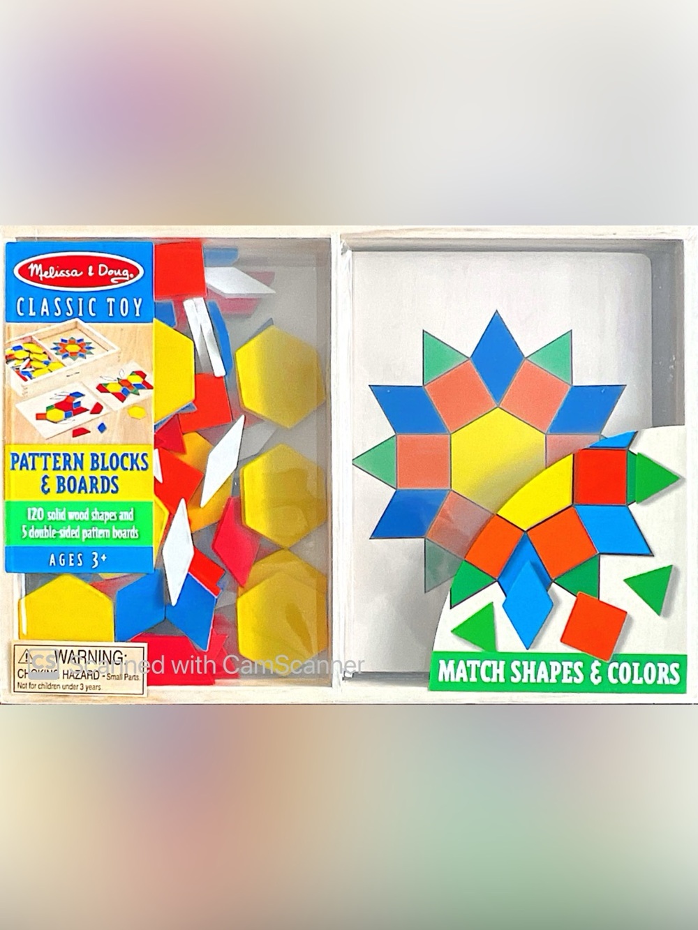 Melissa & Doug Pattern Blocks and Boards (New in Box)